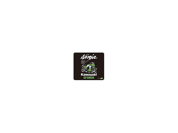 Kawasaki Motorcycle Emblem PU Leather Mousepad (GPZ900R Green)