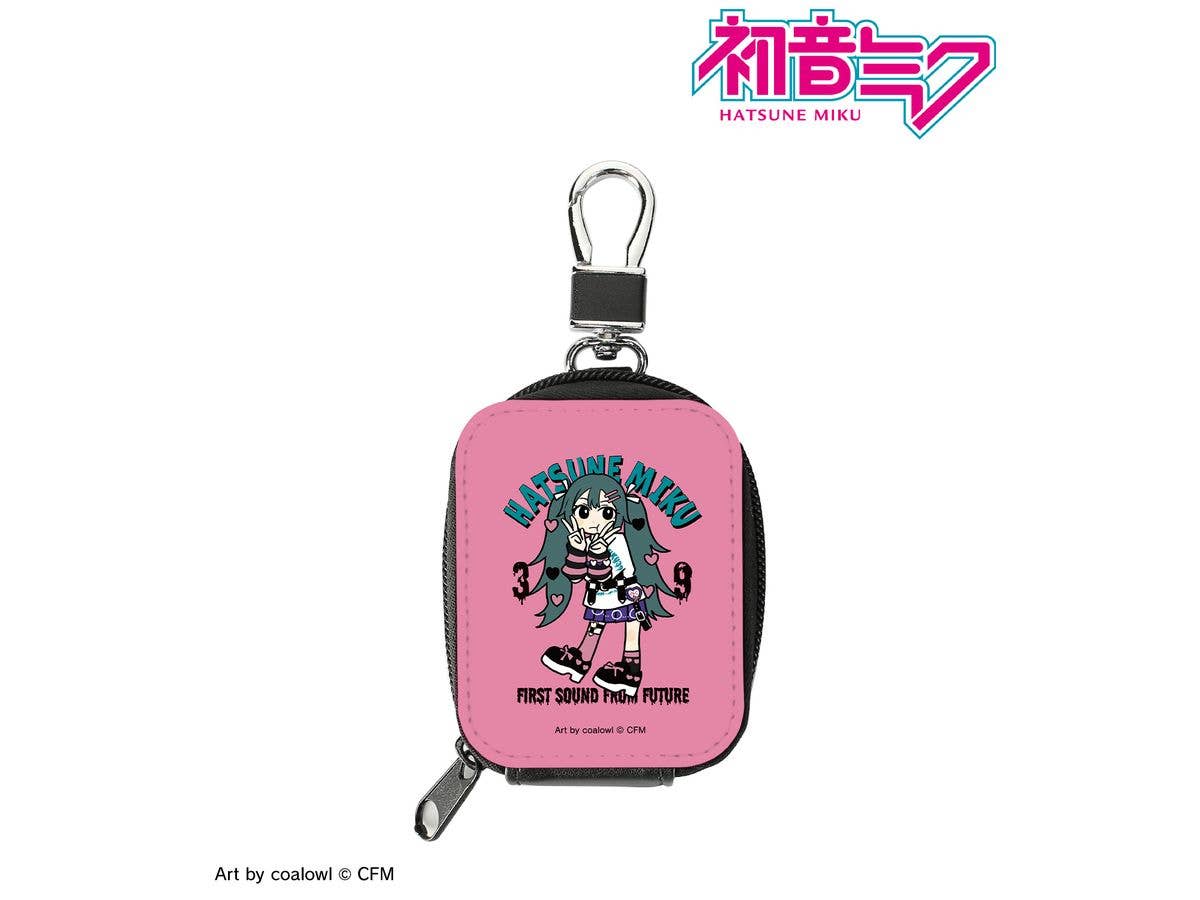 Hatsune Miku: Newly Drawn Hatsune Miku Heart Deformation ver. Art by coalowl Synthetic Leather Mini Pouch Ver.B