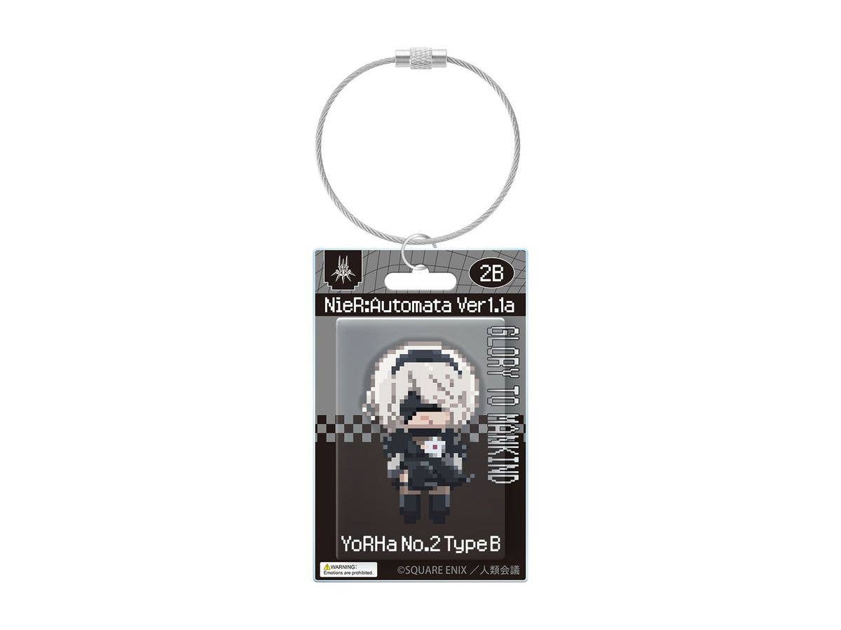 Anime NieR:Automata Ver1.1a: 2B DOT DOT Package-style Acrylic Keychain