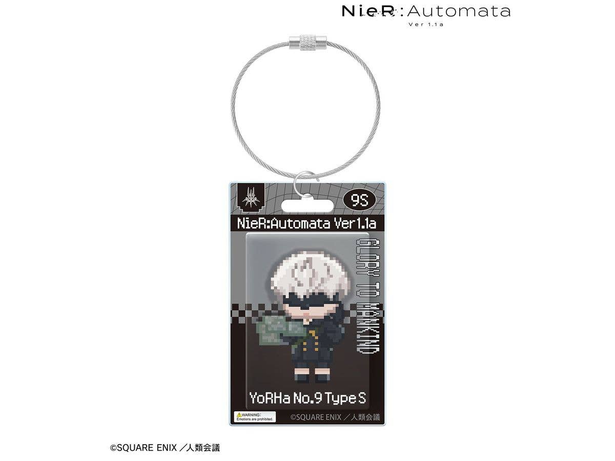Anime NieR:Automata Ver1.1a: 9S DOT DOT Package-style Acrylic Keychain