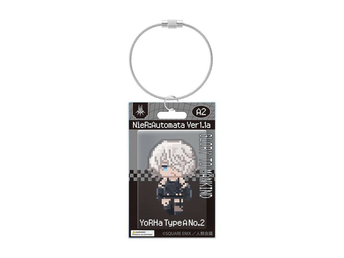 Anime NieR:Automata Ver1.1a: A2 DOT DOT Package-style Acrylic Keychain