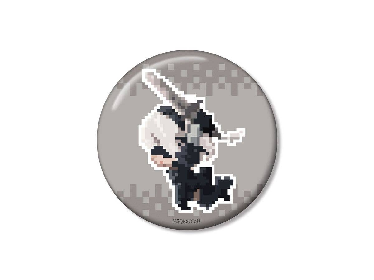 Anime NieR:Automata Ver1.1a: 2B DOT DOT 100mm Can Badge Ver. A