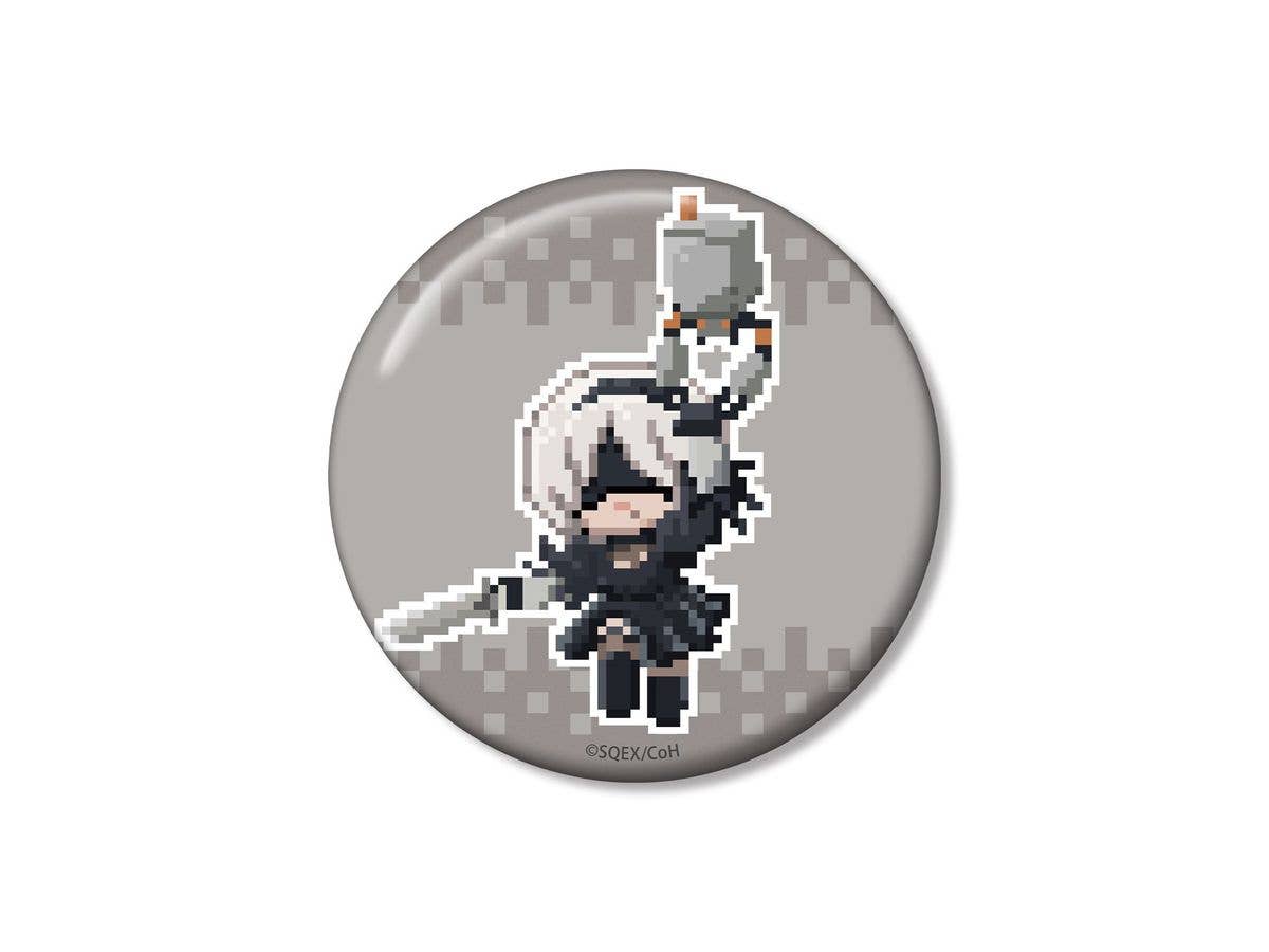 Anime NieR:Automata Ver1.1a: 2B DOT DOT 100mm Can Badge Ver. B