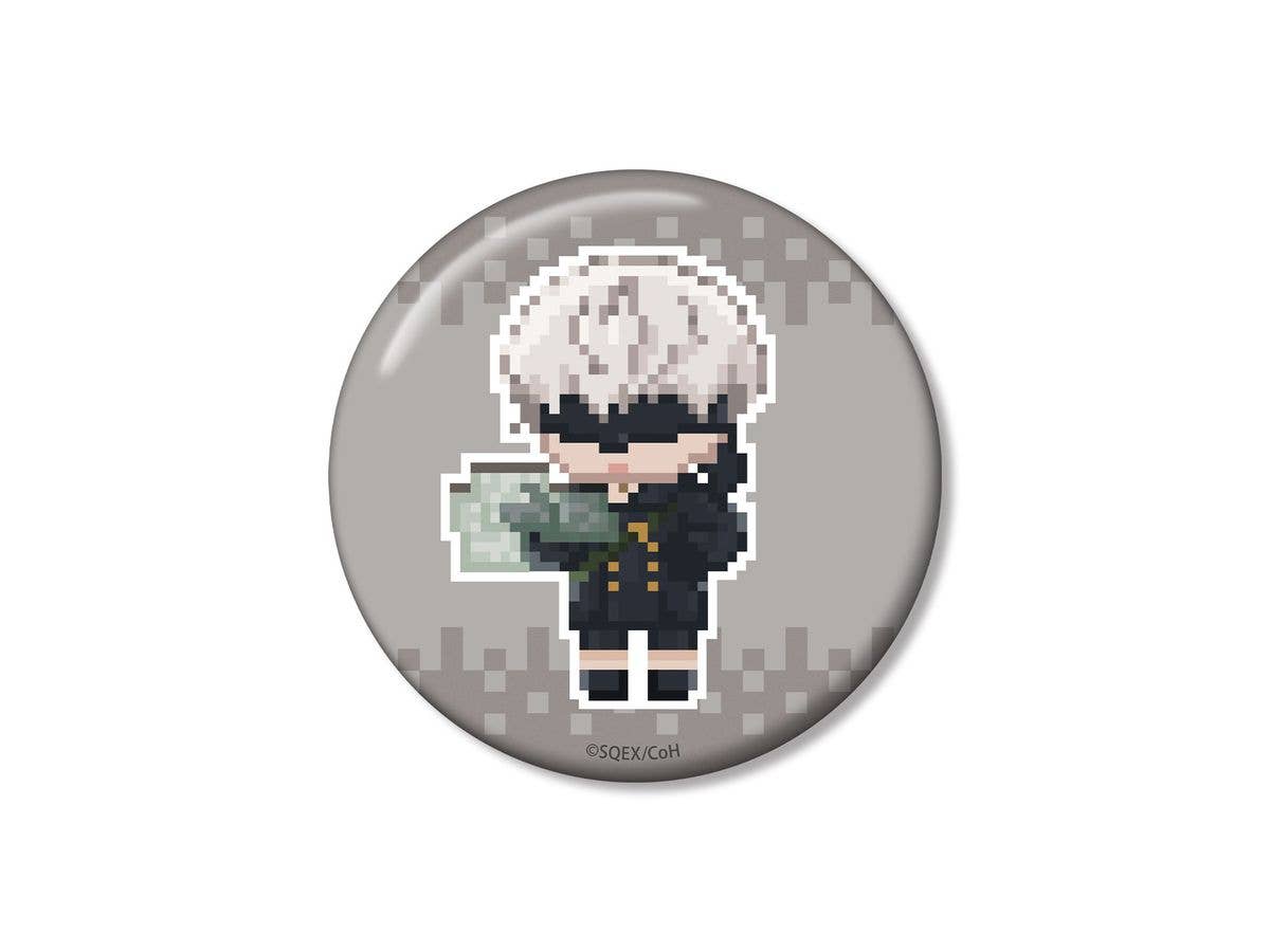Anime NieR:Automata Ver1.1a: 9S DOT DOT 100mm Can Badge Ver. A