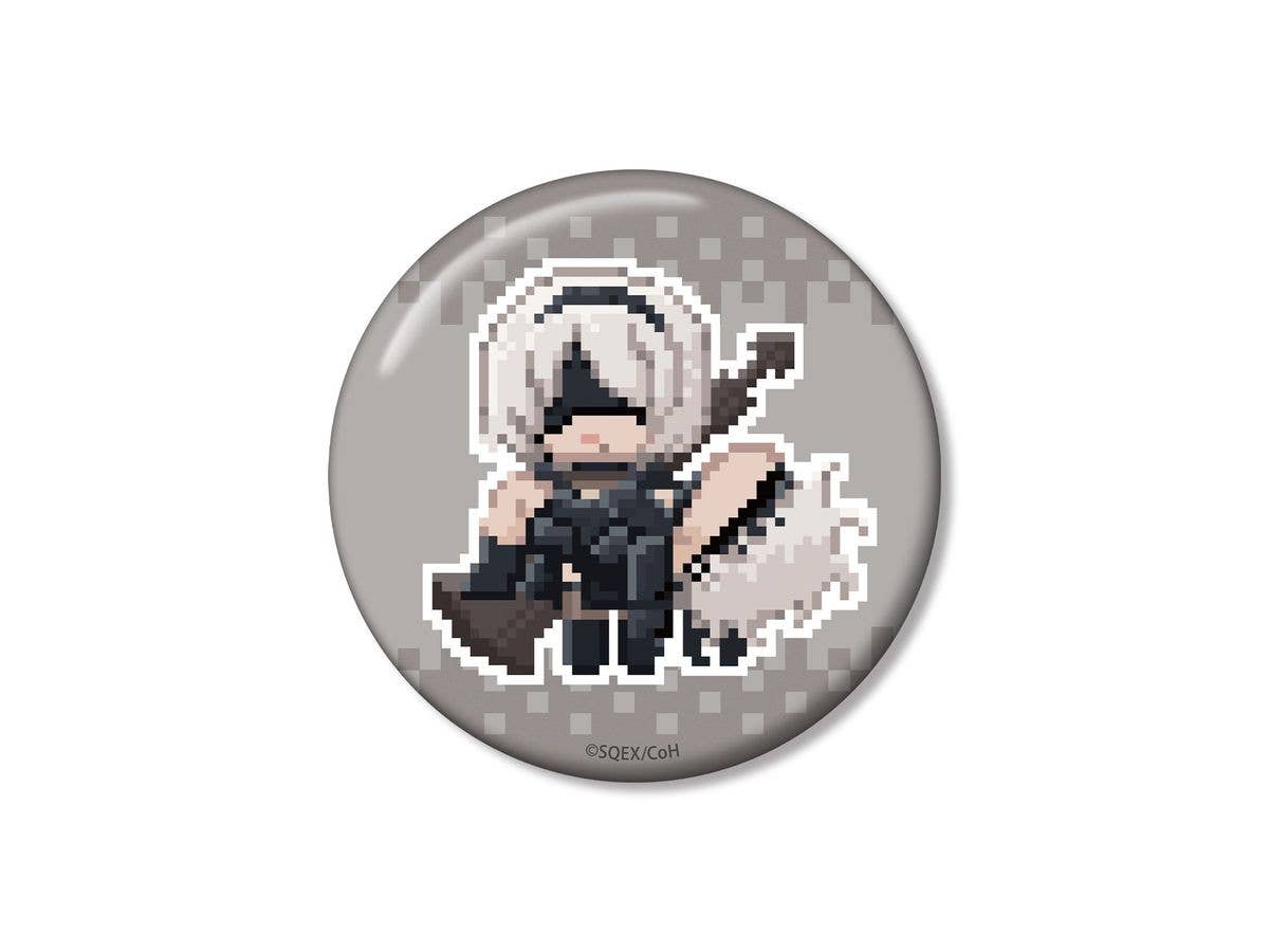 Anime NieR:Automata Ver1.1a: 2B/9S DOT DOT 100mm Can Badge ver.A