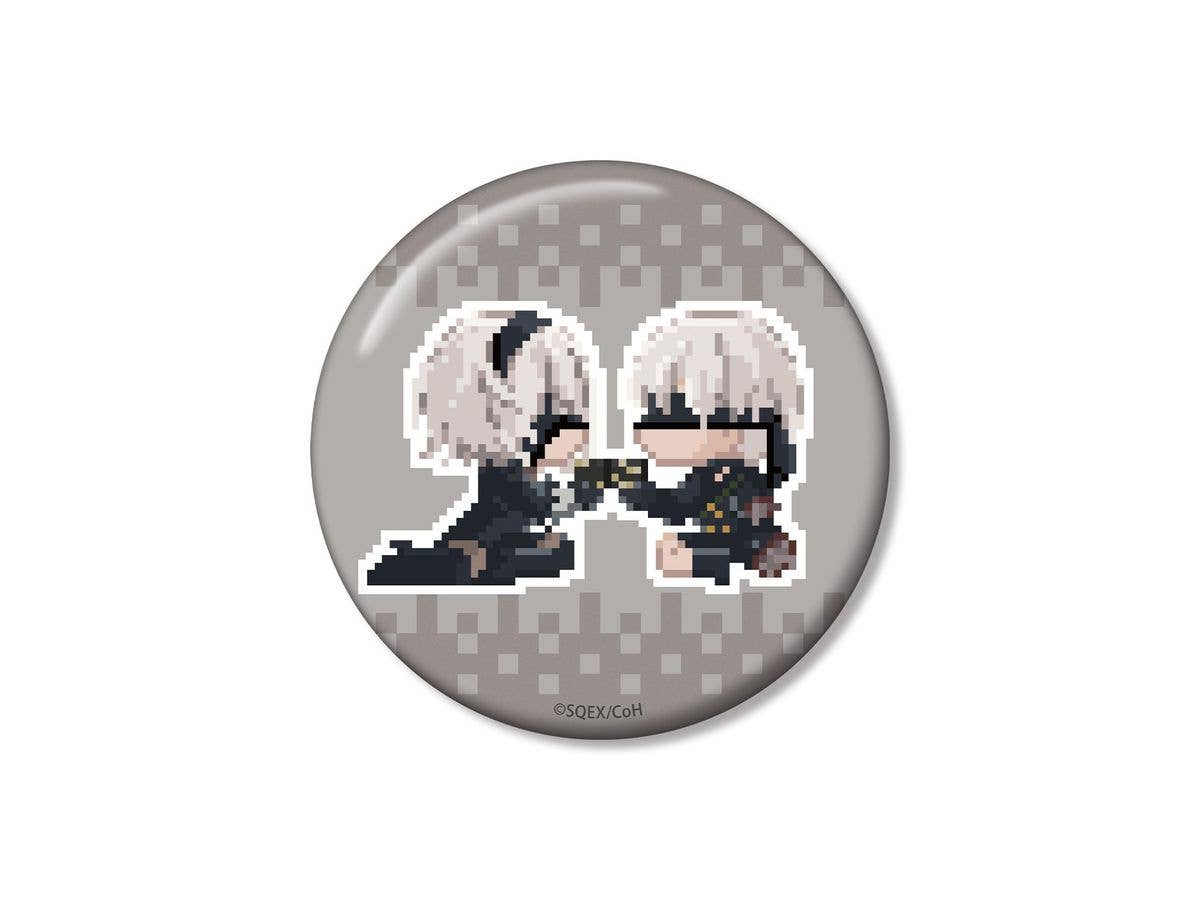 Anime NieR:Automata Ver1.1a: 2B/9S DOT DOT 100mm Can Badge ver.B