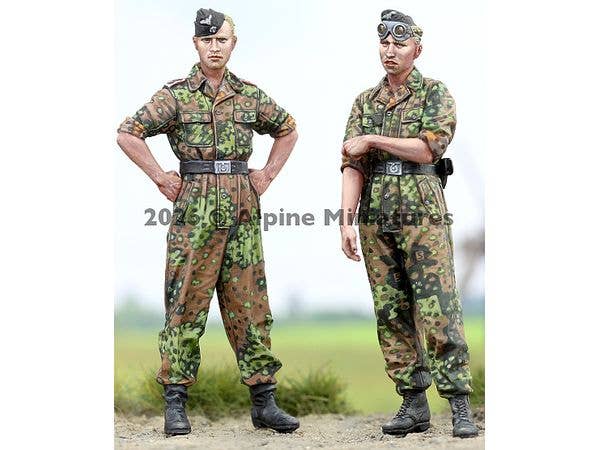 WWII German Waffen-SS Tank Crew Set (2 Figures)