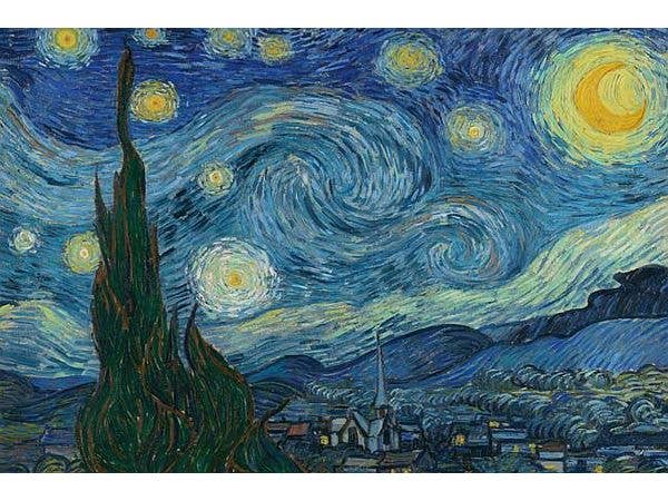 Jigsaw Puzzle: Masterpiece The Starry Night 1000pcs (75 x 50cm)