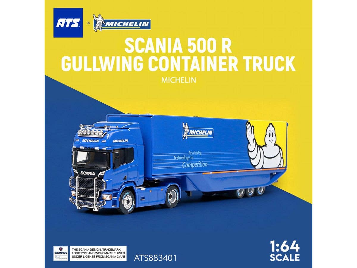 Scania 500 R Gullwing Container Truck Michelin