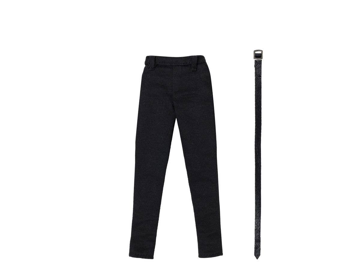 PNXS Skinny Pants & Belt Set Black x Black