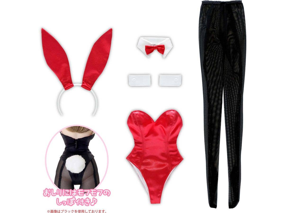 AZO2 Satin Bunny Girl set Red