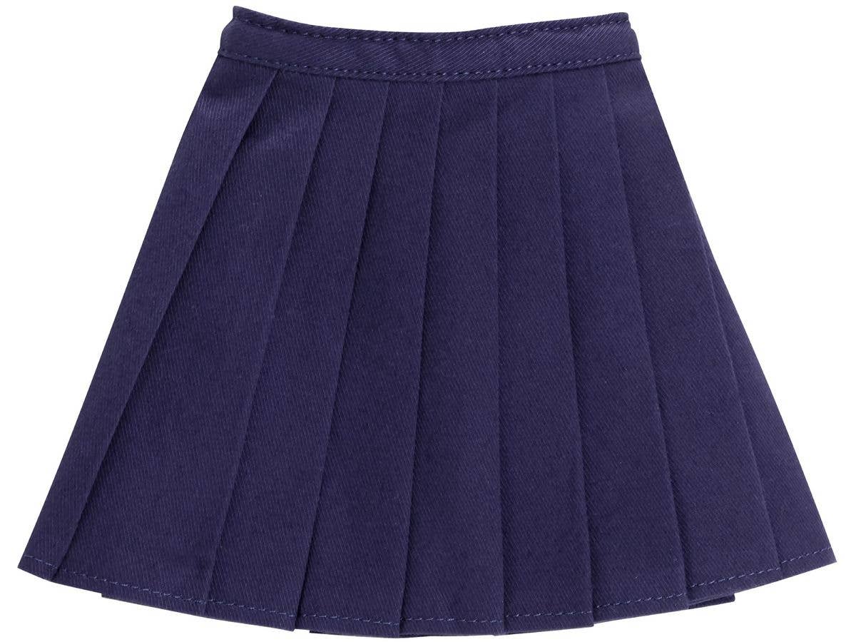 AZO2 Pleated Skirt Navy