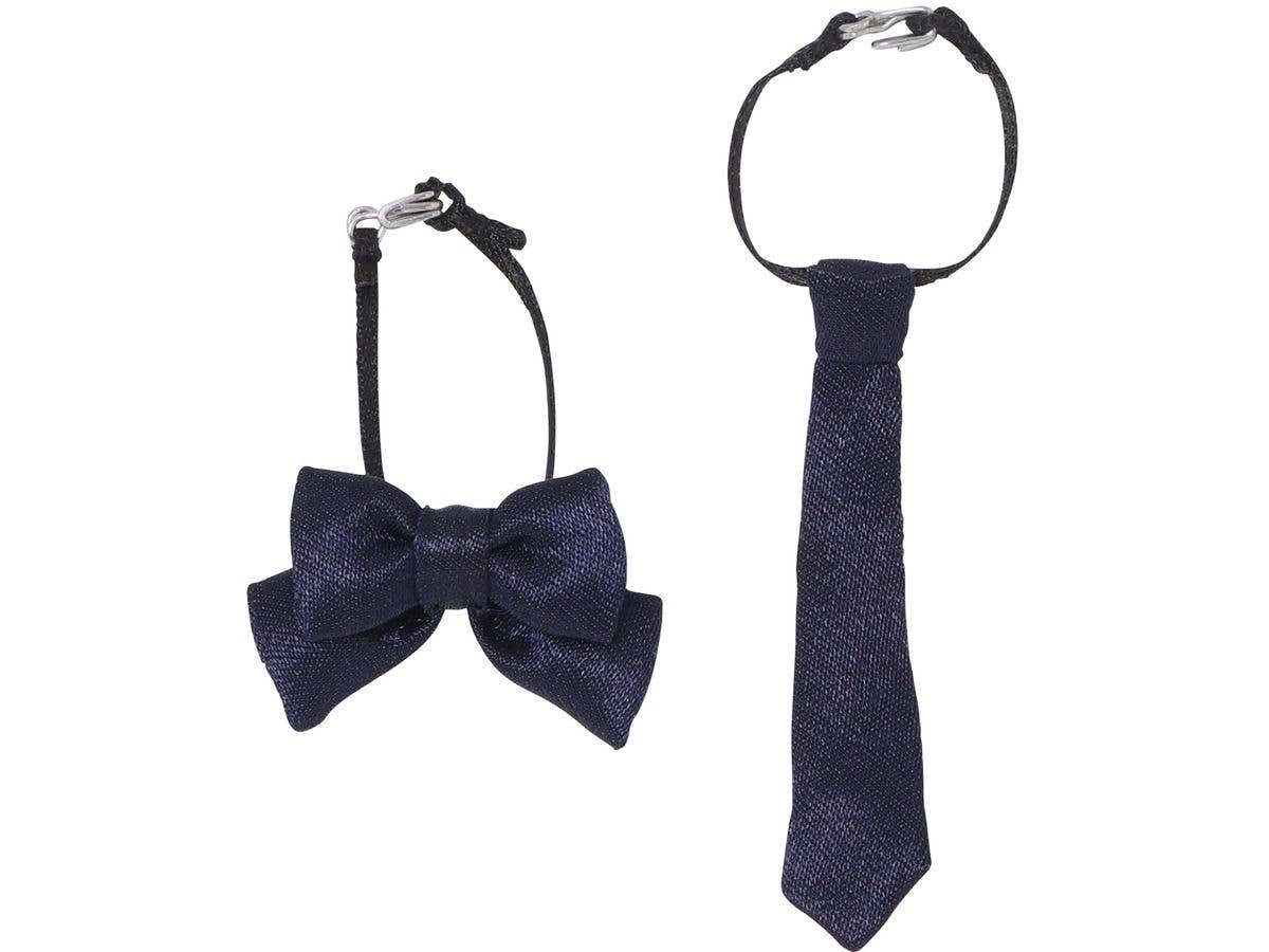 PNS Ribbon & Tie set (Solid Color) Navy