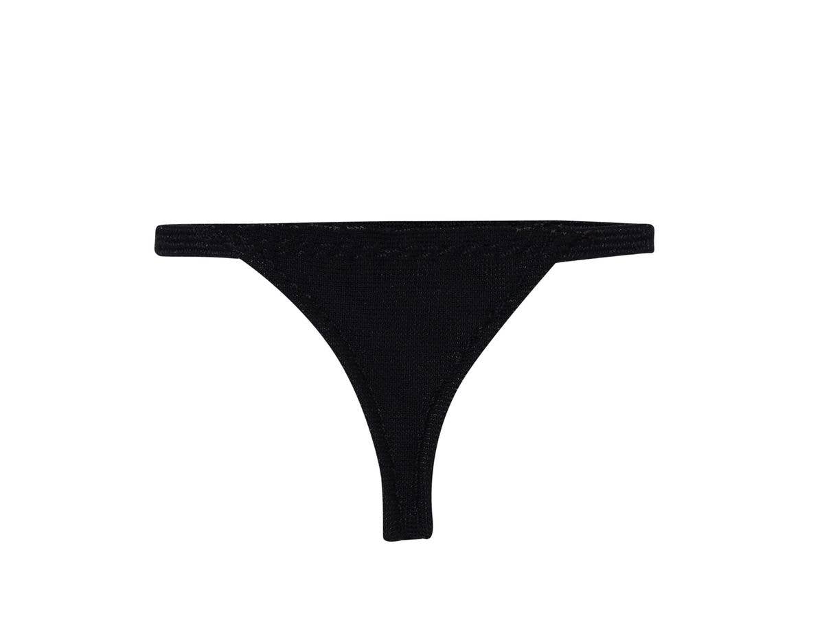 Q'z Thong Underwear Black