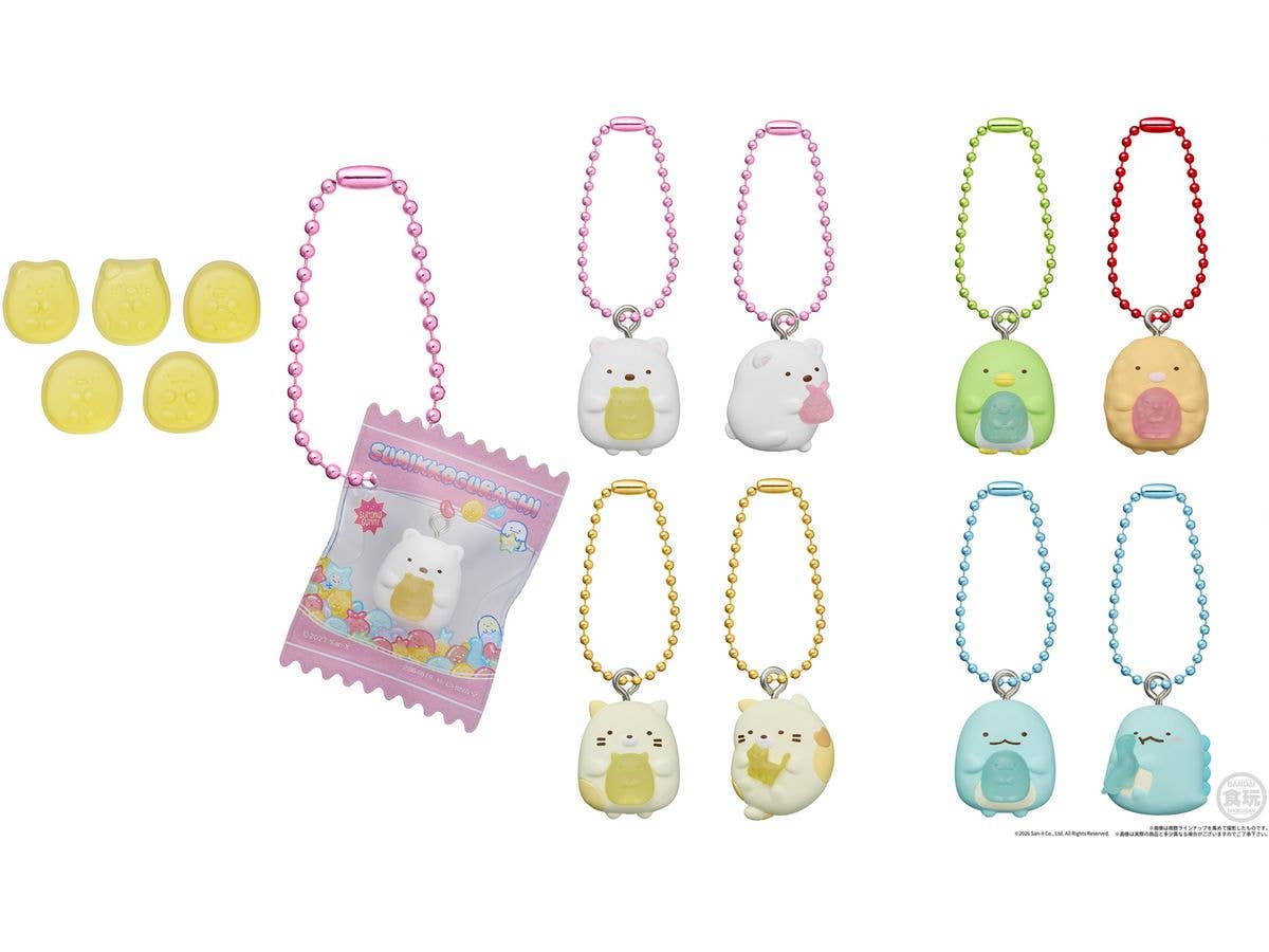 Sumikko Gurashi Mascot & Pouch Included Gummy 1Box 12pcs