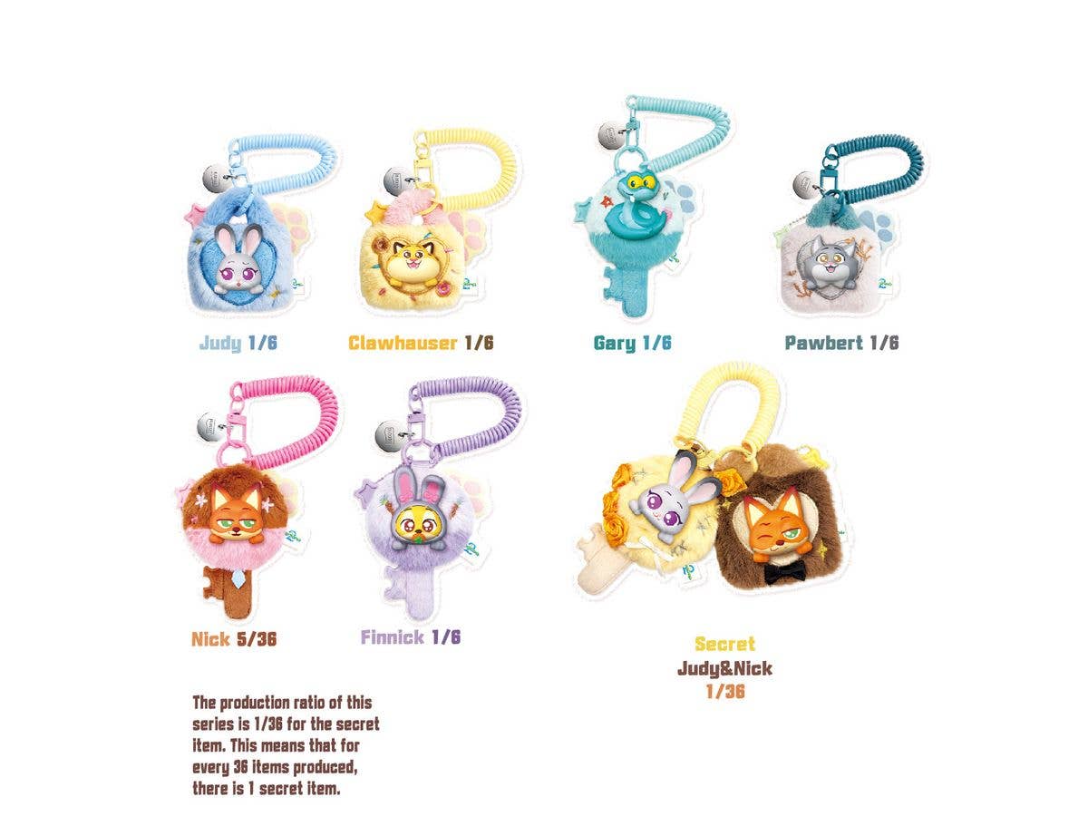 Zootopia -daadoos-Mate02-Cute Sleuth Key 1Box 6pcs