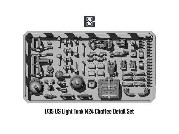 WWII US Light Tank M24 Chaffee Detail Set