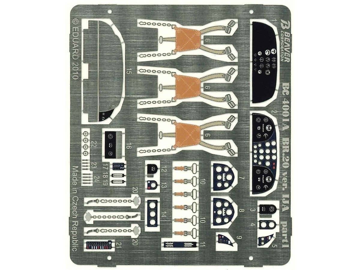 Fiat BR.20 IJA Version photoetch parts set
