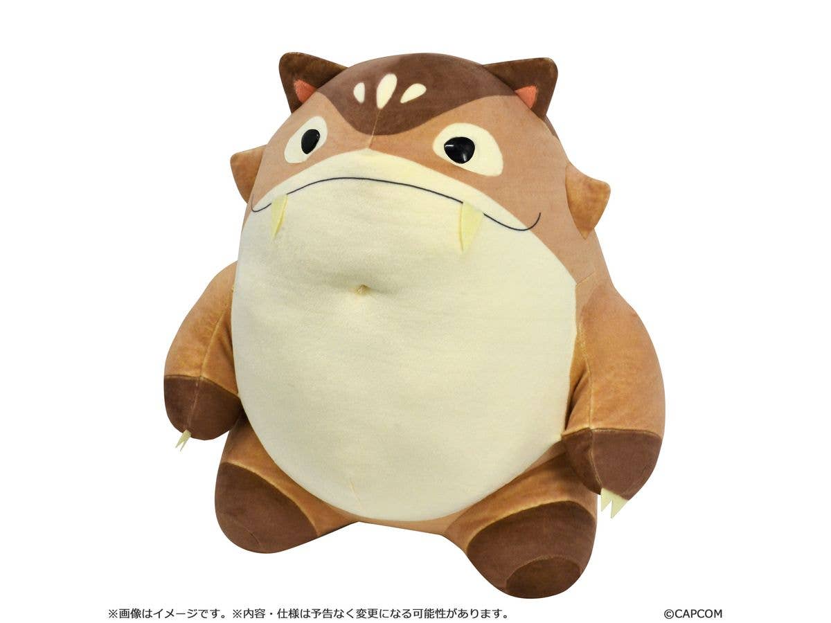 Monster Hunter Wilds Mochi Hug Plushie - Large Barrel Bomb (Moriver)