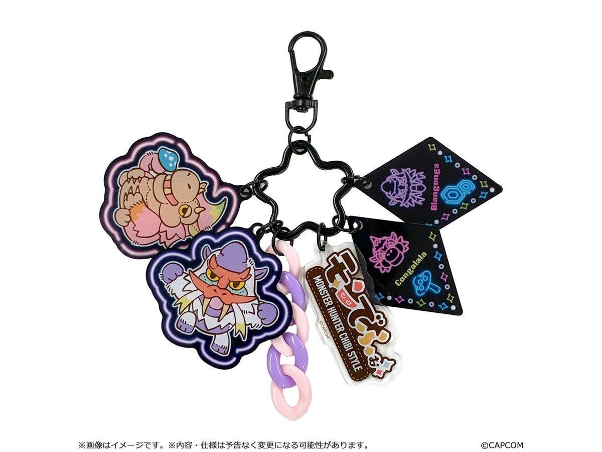 Monster Hunter Mondefo Jarajara Acrylic Keychain Dodobrango & Babakonga