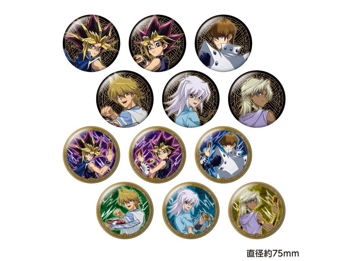 Yu-Gi-Oh! Duel Monsters: Trading Large Metallic Pin Badges - 1 Box (12 pieces)