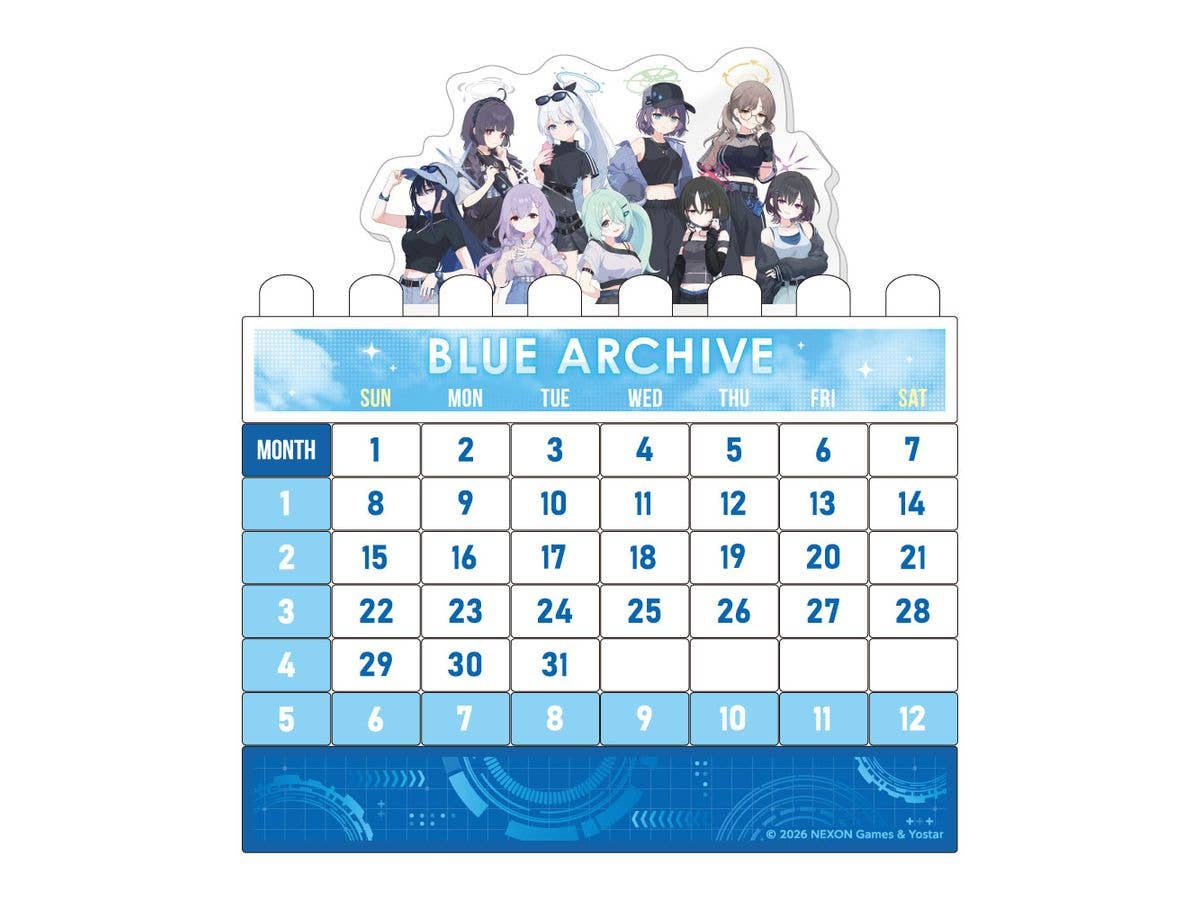 Blue Archive: Newly Illustrated Block Calendar 5.5th Anniversary POP UP