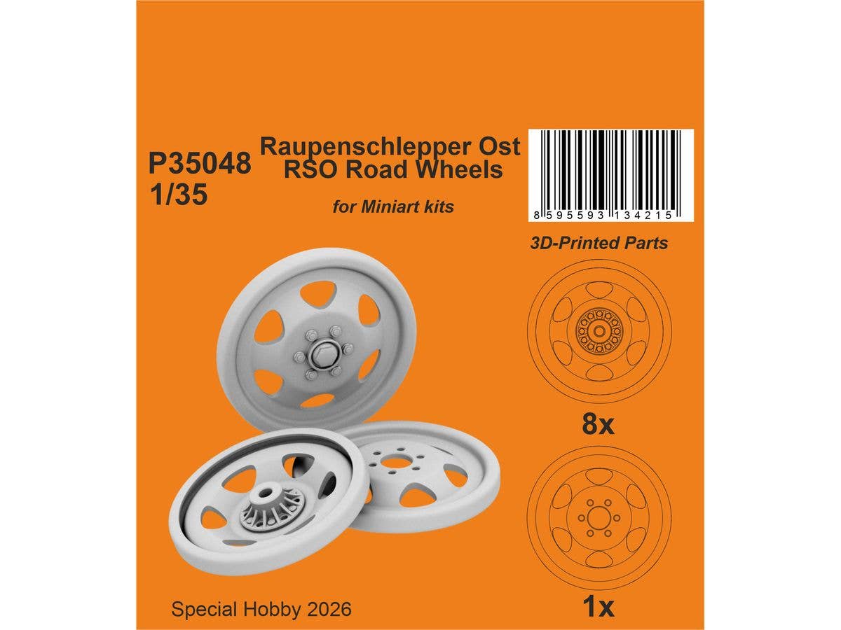 Raupenschlepper Ost RSO Road Wheels / for Miniart kits