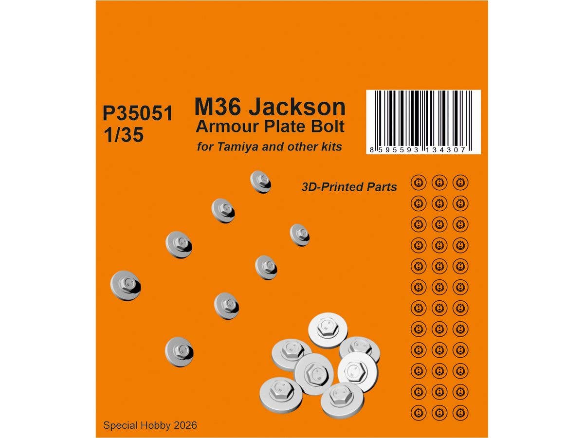 M36 Jackson Armour Plate Bolts/ for Tamiya and other kits