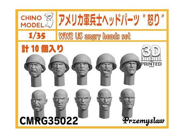 US Soldier Head Parts Anger