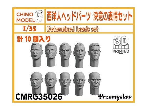 Caucasian Head Parts Determination Set