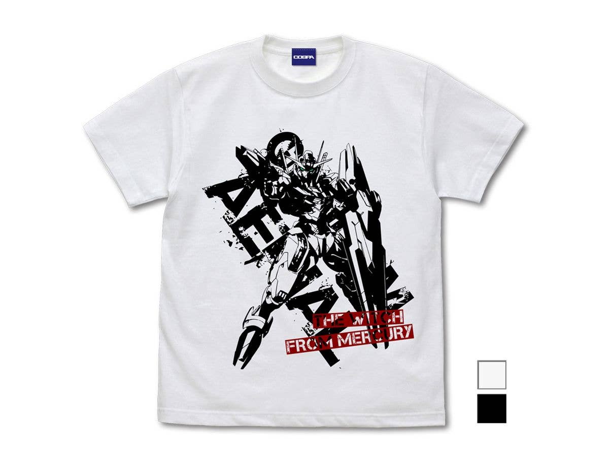 Mobile Suit Gundam Witch Of Mercury: Gundam Aerial T-Shirt / White-Xl