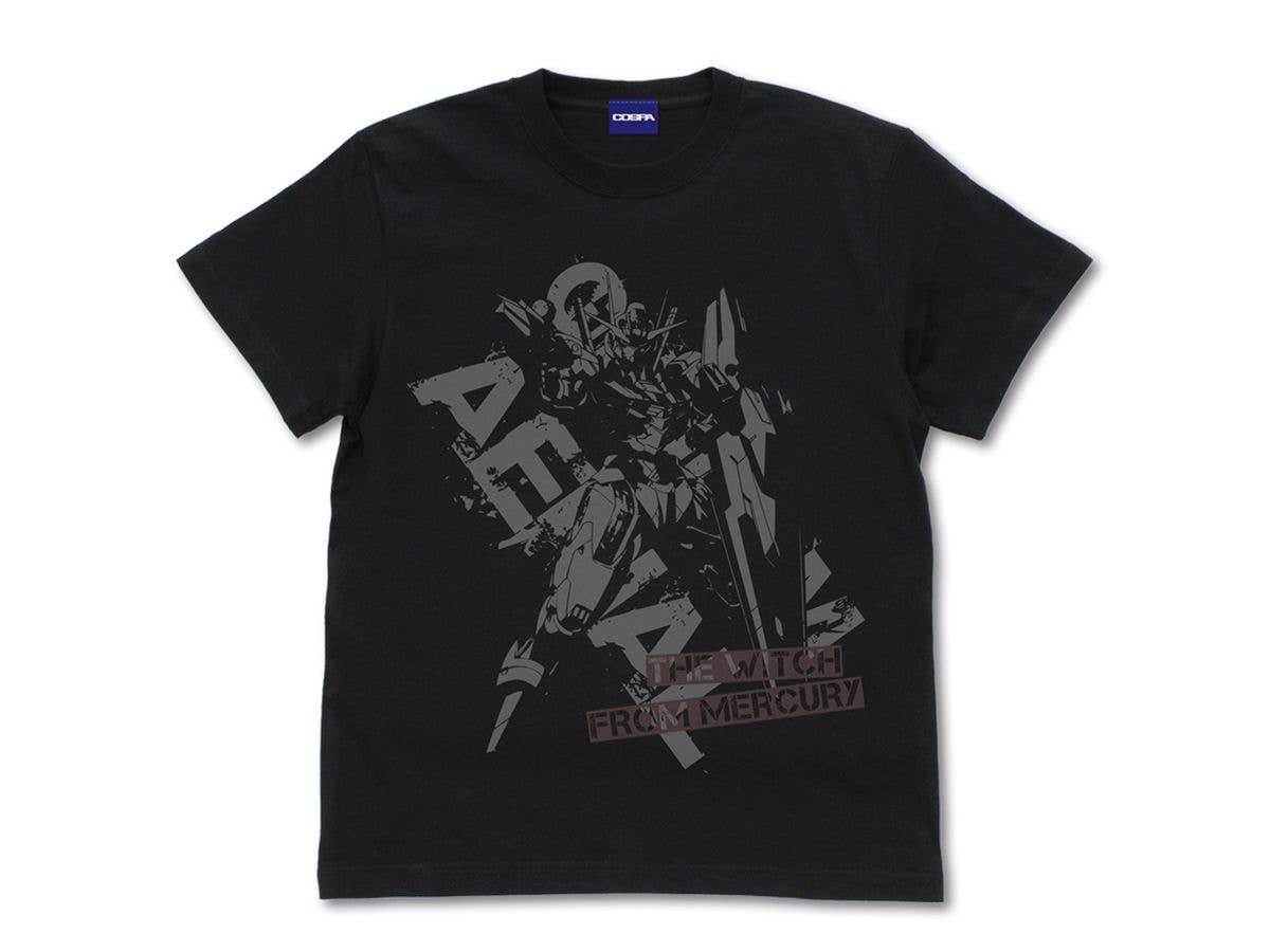 Mobile Suit Gundam Witch Of Mercury: Gundam Aerial T-Shirt / Black-L