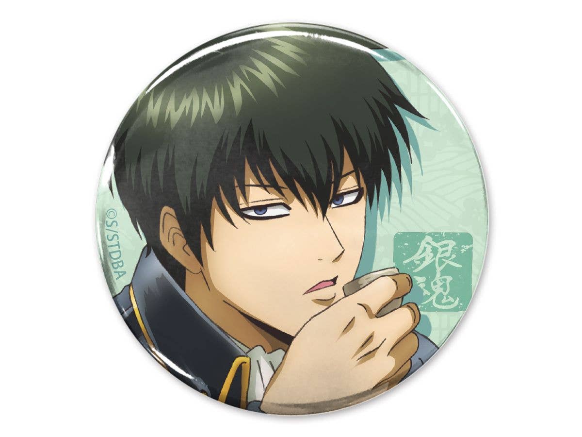 Gintama: Hijikata Toushirou 65mm Can Badge - Hijikata and a Drink Ver.