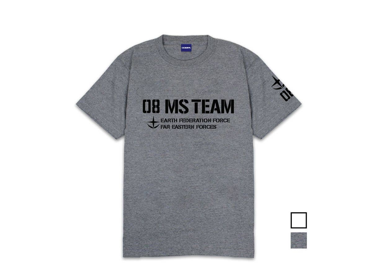 Mobile Suit Gundam 08th MS Platoon: 08th MS Platoon Heavyweight T-Shirt / Mix Gray-XL
