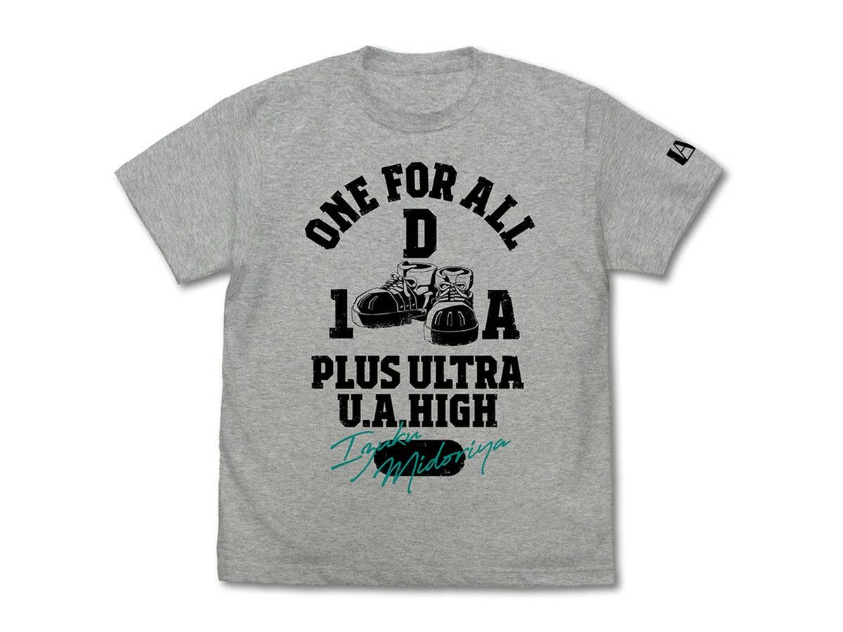 Anime My Hero Academia: Izuku Midoriya College T-Shirt / MIX GRAY - XL