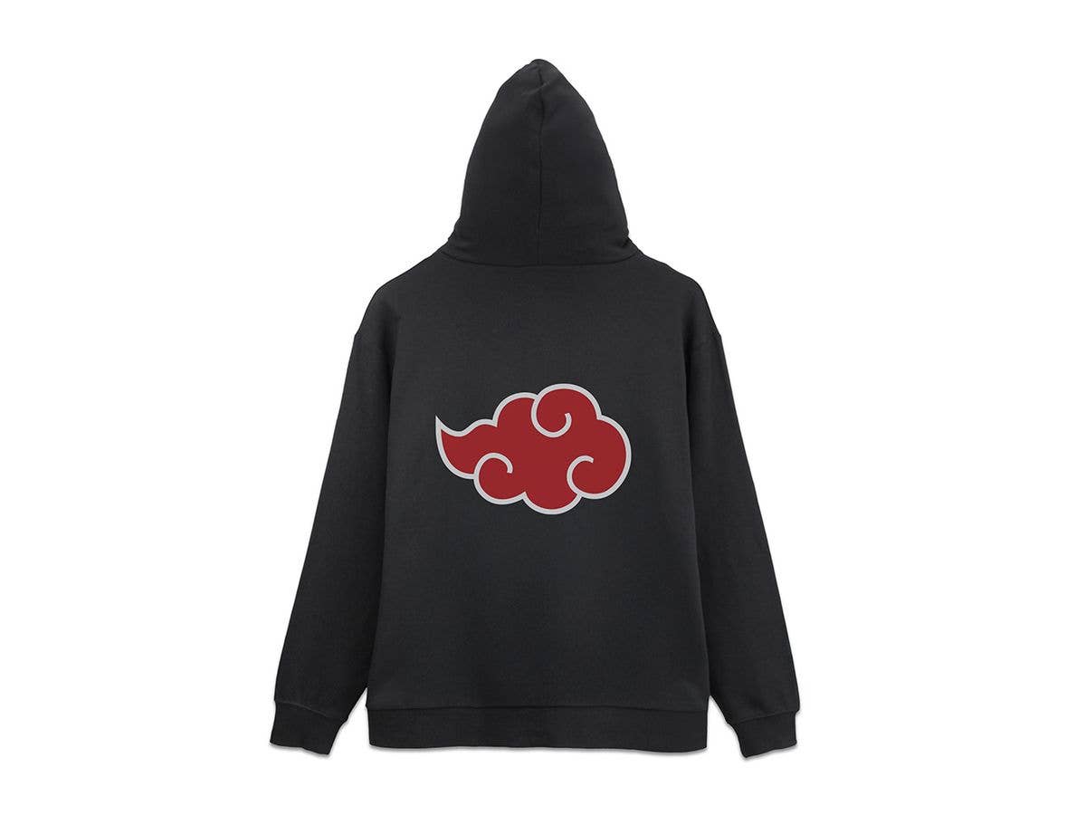 Naruto Shippuden: Akatsuki Zip Hoodie / Black-XXL