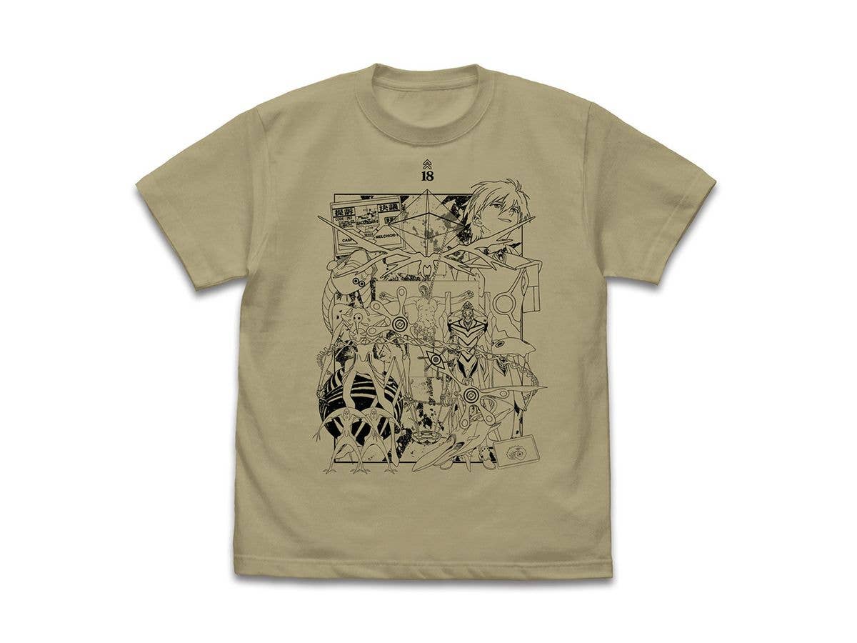 EVANGELION: Neon Genesis Evangelion All Angels T-Shirt / SAND KHAKI-L