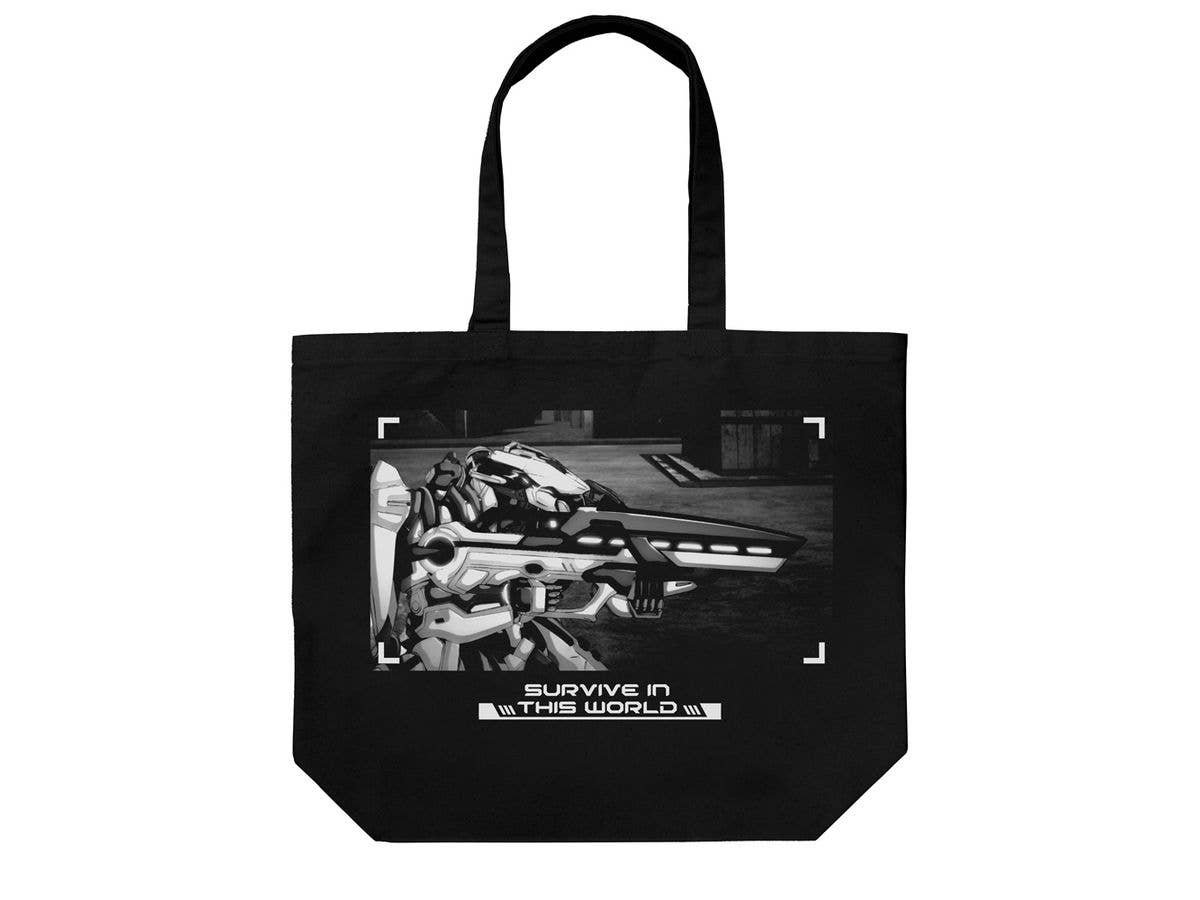 DARK MACHINE THE ANIMATION: DARK MACHINE THE ANIMATION Large Tote Bag / BLACK