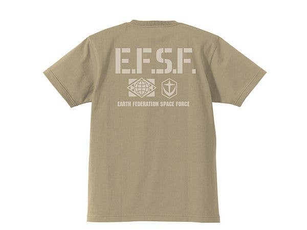 Mobile Suit Gundam: Federal Army Heavyweight T-Shirt / Sand Khaki-L