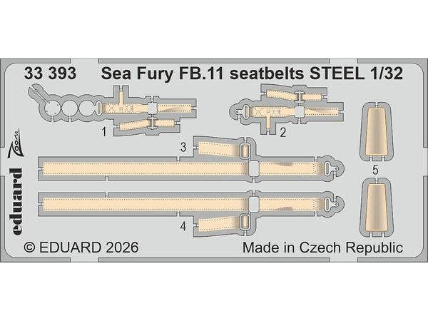 Sea Fury FB.11 seatbelts STEEL (for DBMK)
