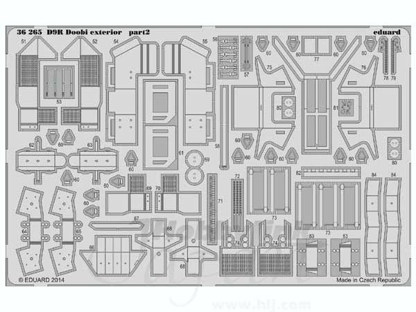 Armor Bulldozer D9R Doobi Exterior Parts Set (for Meng)