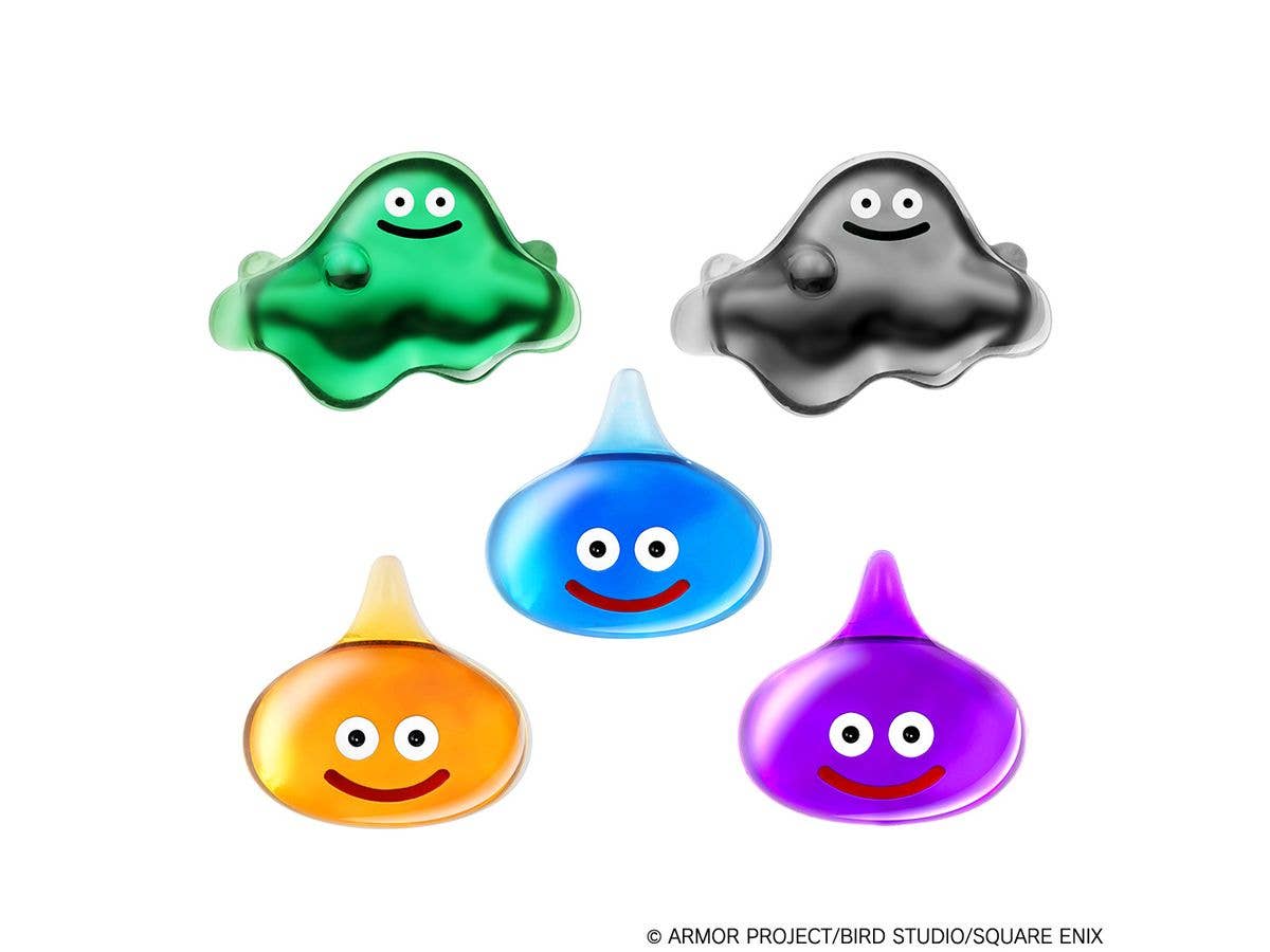 Dragon Quest: Smile Slime Acrylic Clear Magnet - A Metal Slime has appeared!