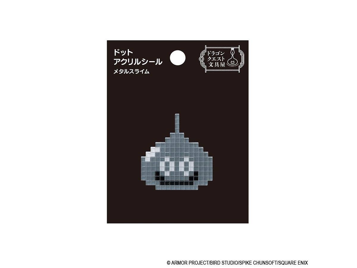 Dragon Quest: Stationery ShopPixel-Art Acrylic Sticker: Metal Slime