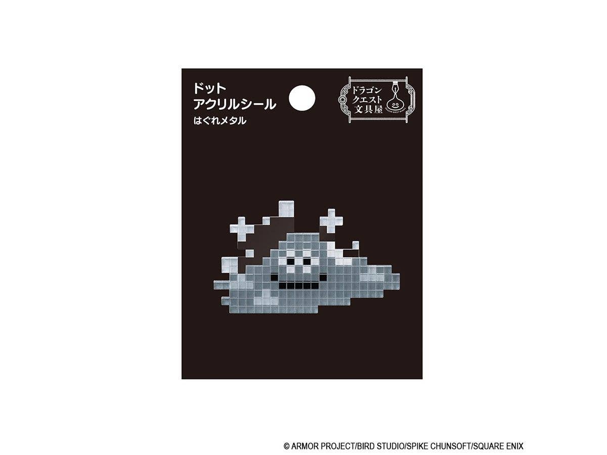 Dragon Quest: Stationery ShopPixel-Art Acrylic Sticker: Liquid Metal Slime
