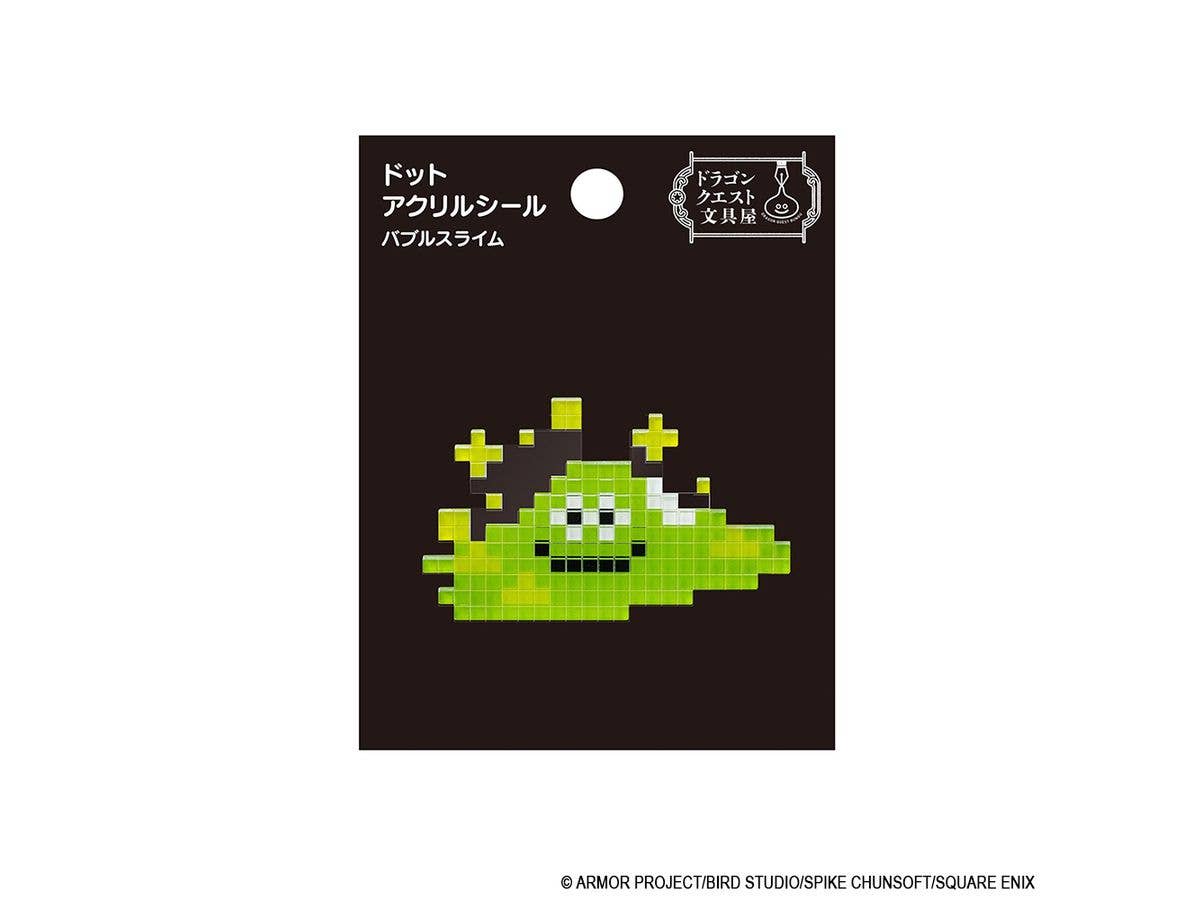Dragon Quest: Stationery ShopPixel-Art Acrylic Sticker: Bubble Slime