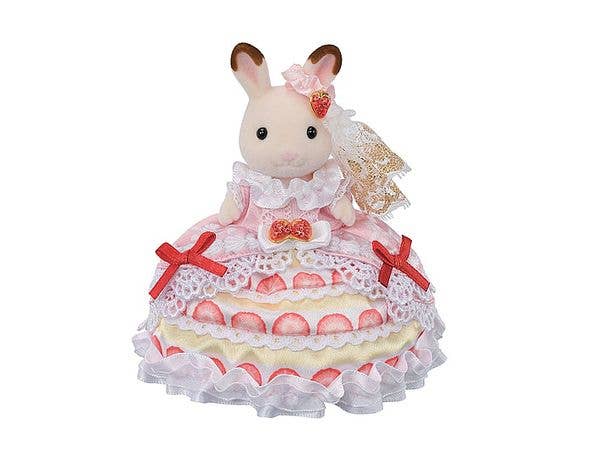 Sylvanian Families Happy Birthday Freya Strawberry Cake Dress
