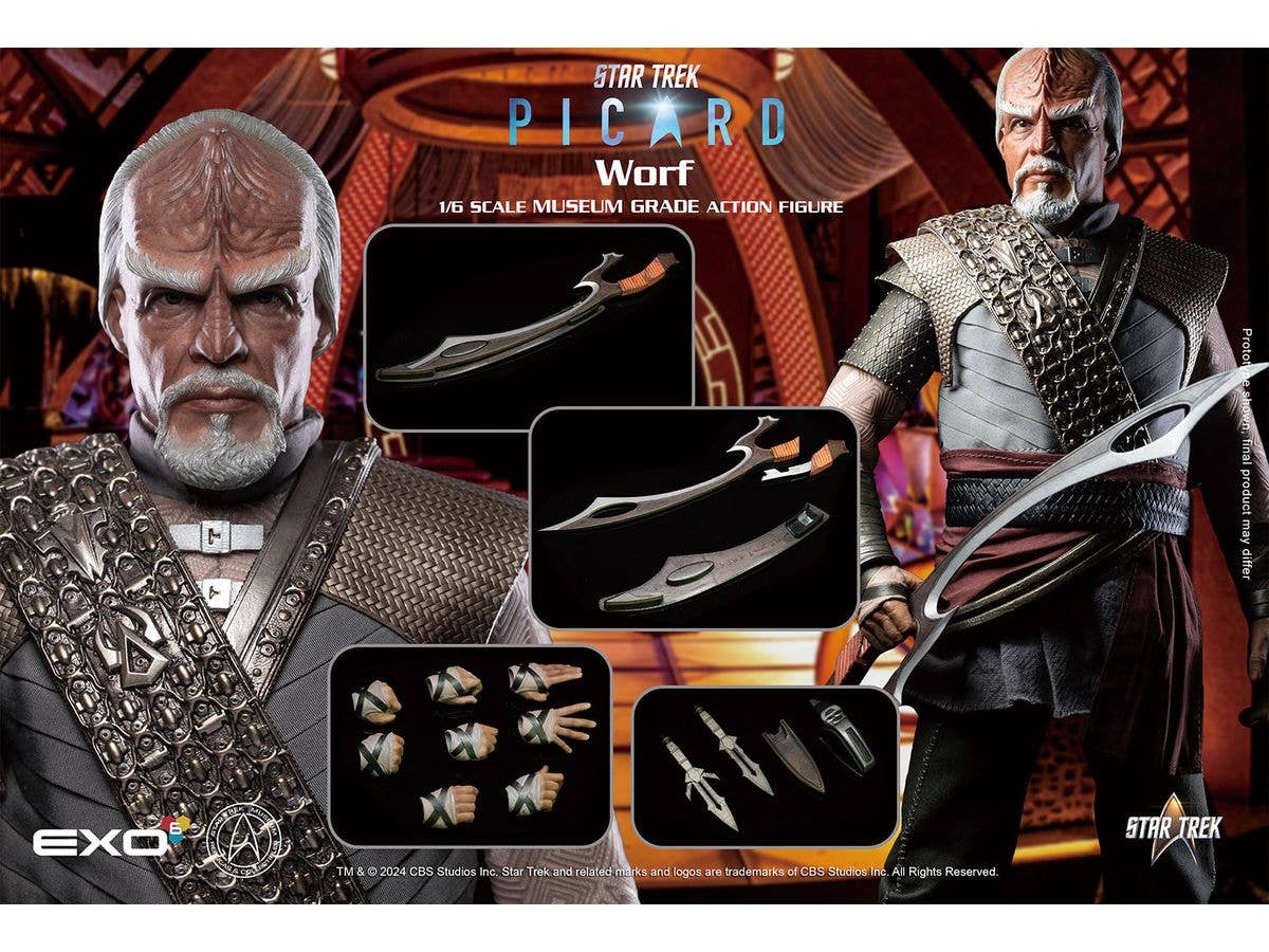 Hyper-Realistic Action Figure Star Trek: Picard Colonel Worf