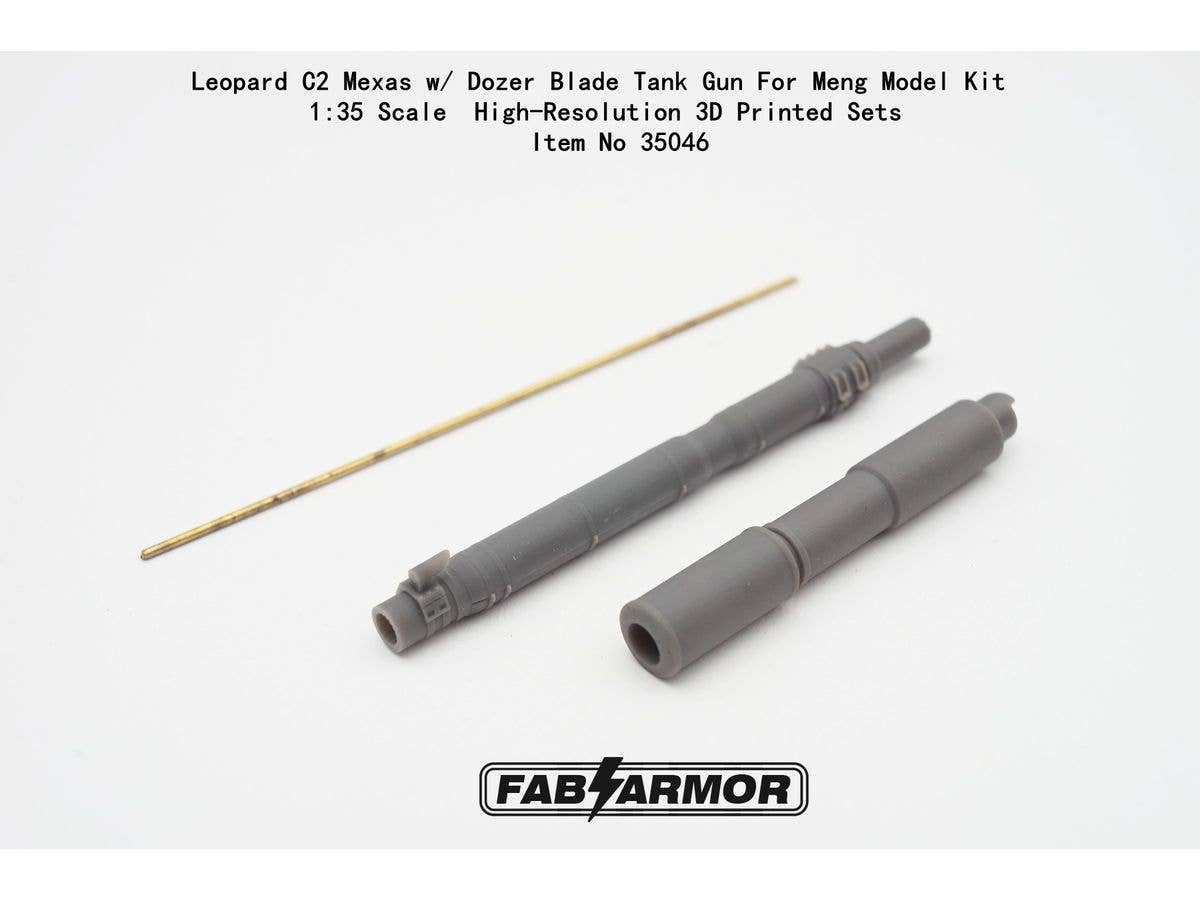 Leopard C2 Mexas w/ Dozer Blade Tank Gun For Meng Model Kit