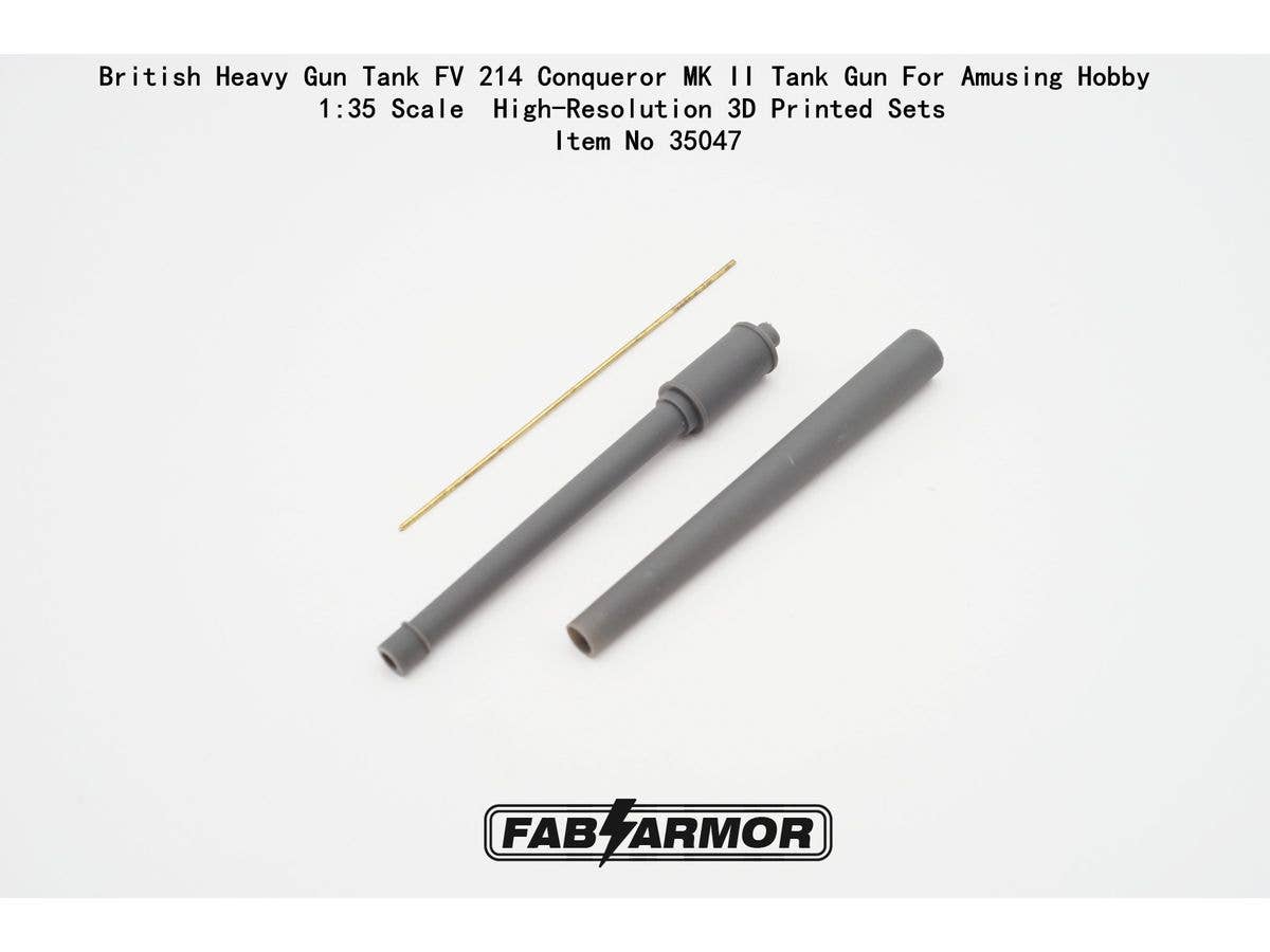 British Heavy Gun Tank FV 214 Conqueror MK II Tank Gun For Amusing Hobby Kit