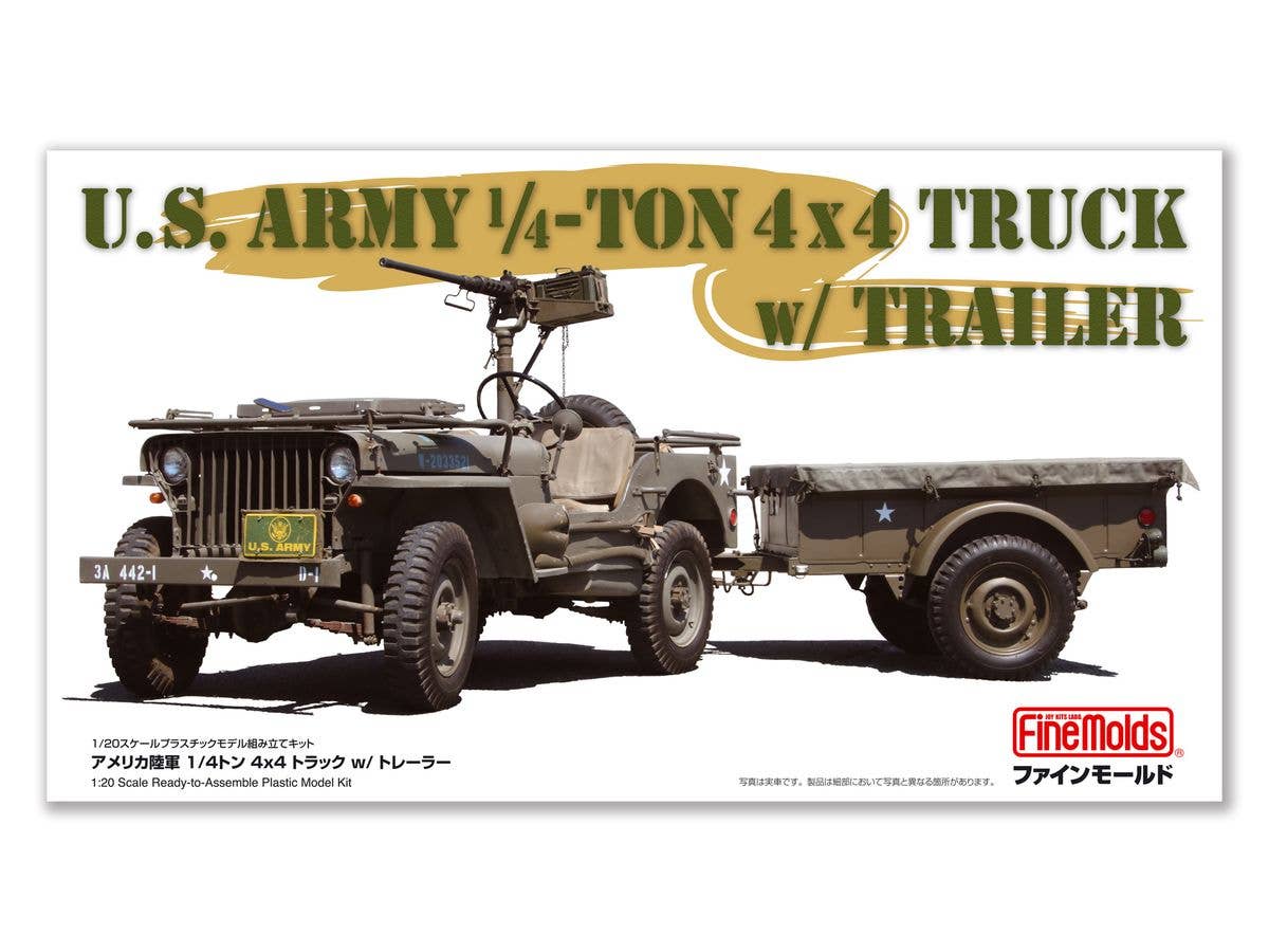 U.S. Army 1/4-Ton 4x4 Truck w/Trailer